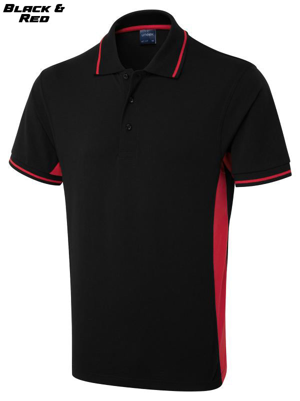 2 Tone Short Sleeve Polo