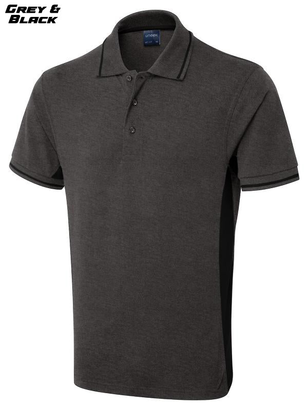 2 Tone Short Sleeve Polo