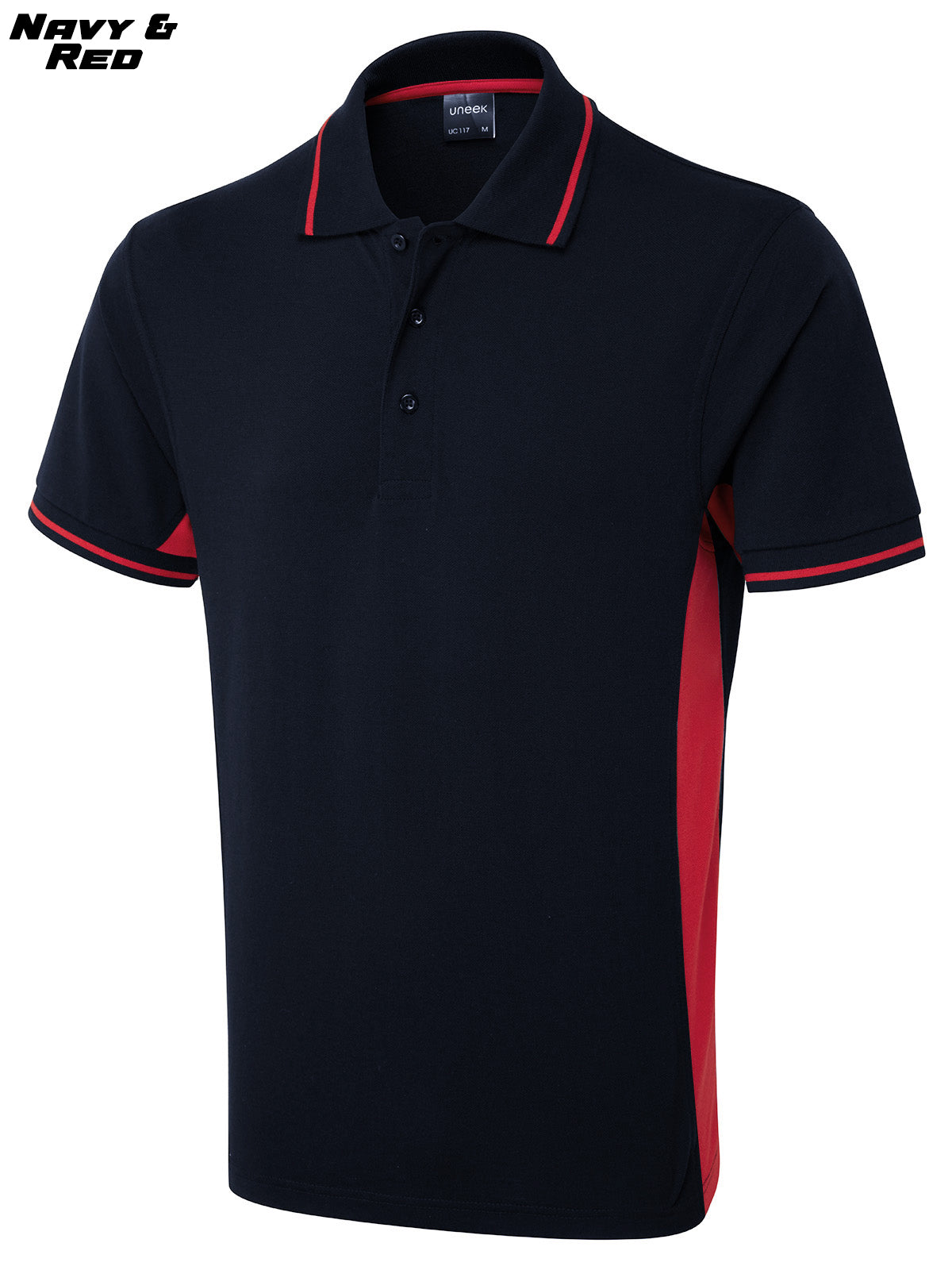 2 Tone Short Sleeve Polo