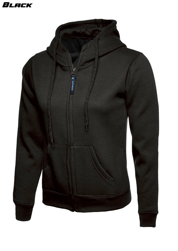 Ladies Zipped Hoodie