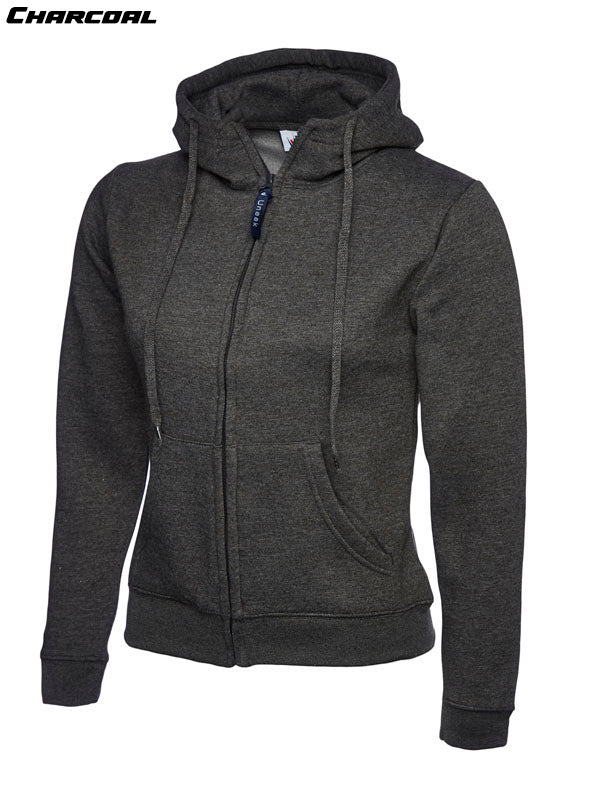 Ladies Zipped Hoodie