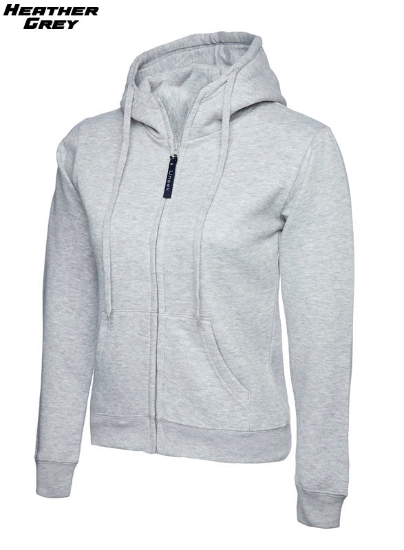 Ladies Zipped Hoodie