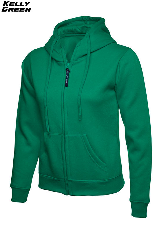 Ladies Zipped Hoodie