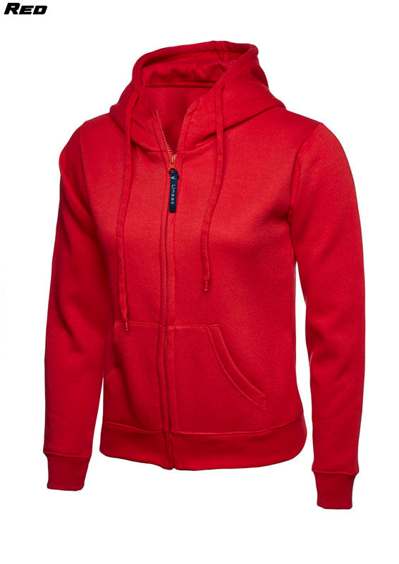 Ladies Zipped Hoodie