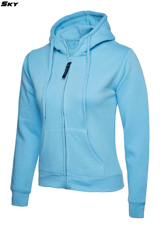 Ladies Zipped Hoodie