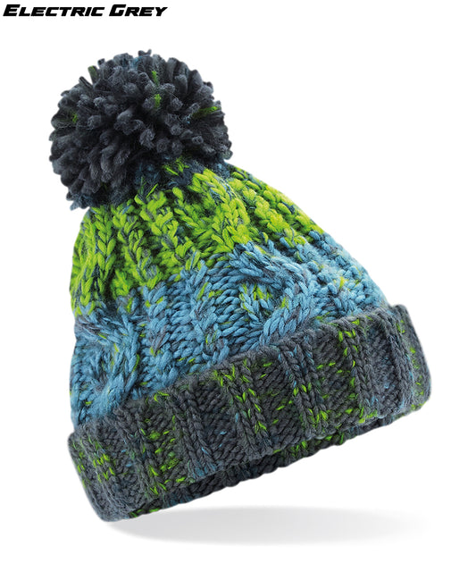 Kids Corkscrew Pom Beanie