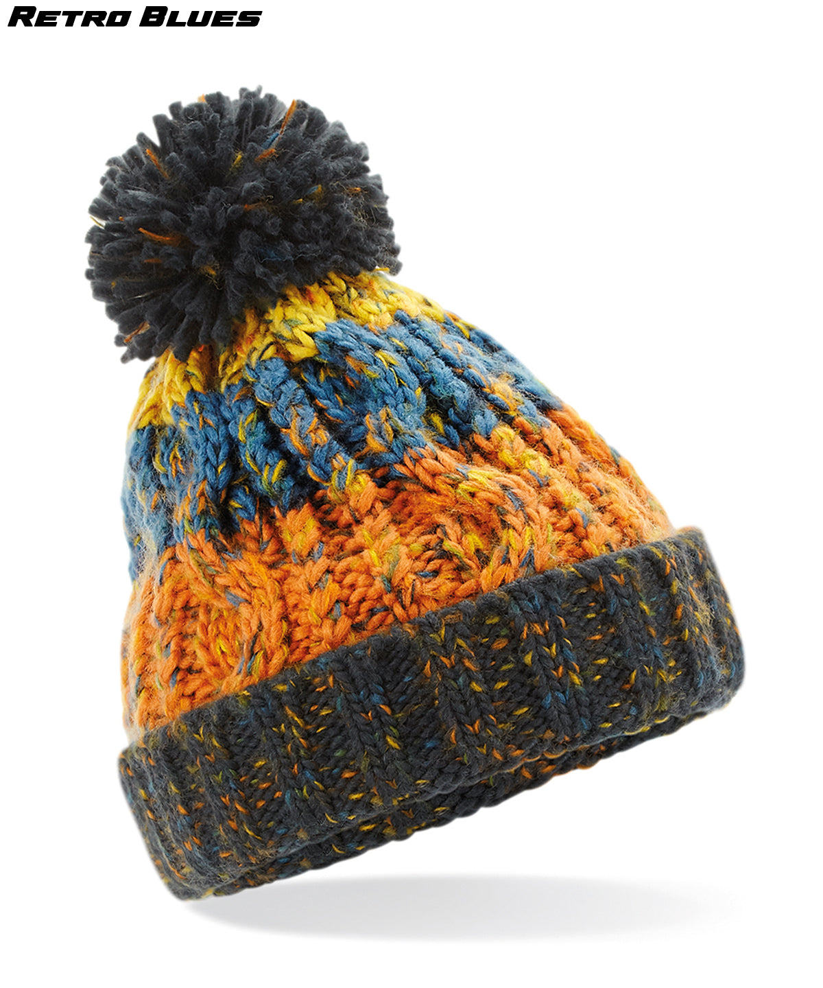 Kids Corkscrew Pom Beanie