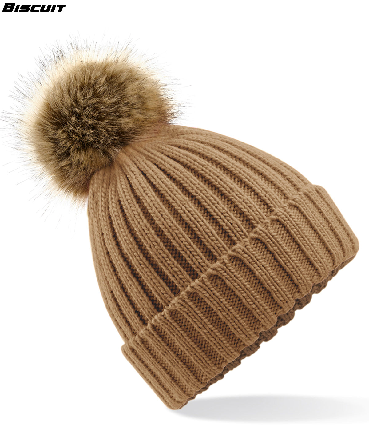 Chunky Fur Pom Beanie