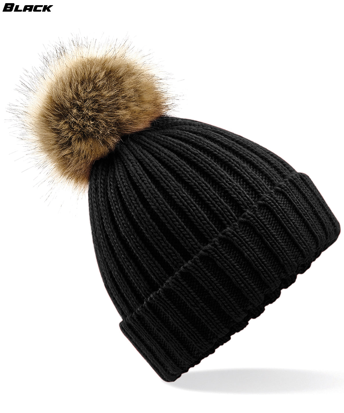 Chunky Fur Pom Beanie