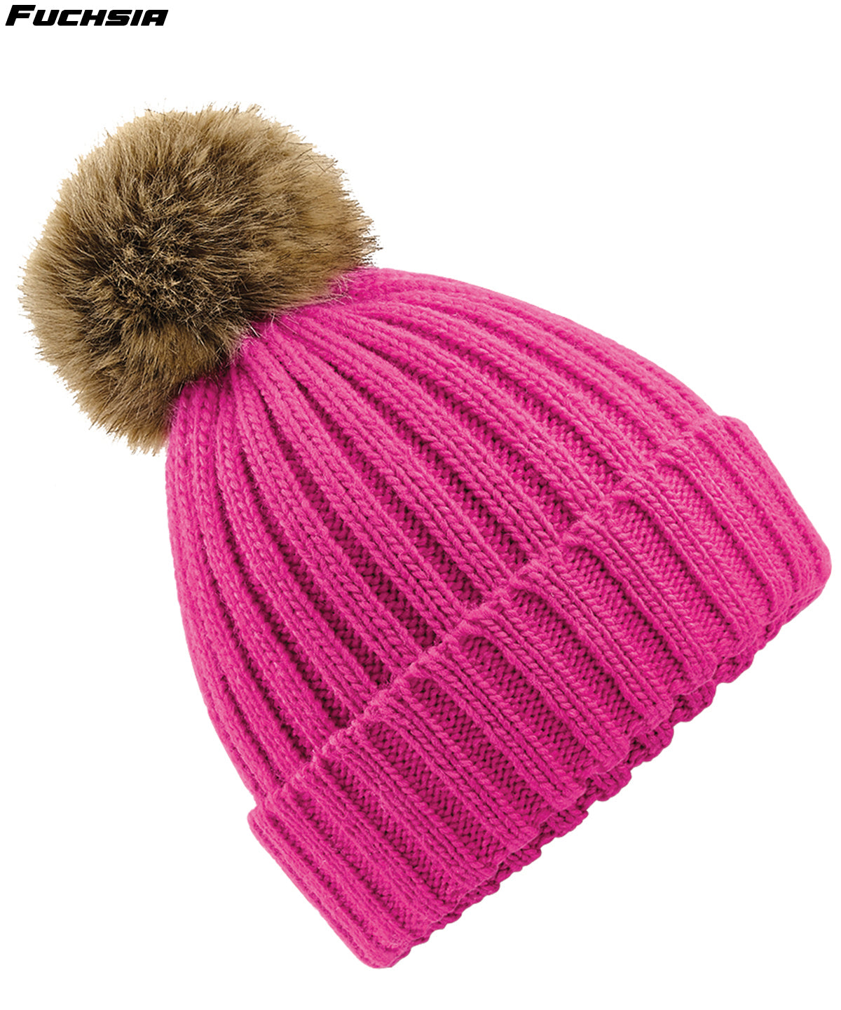 Chunky Fur Pom Beanie