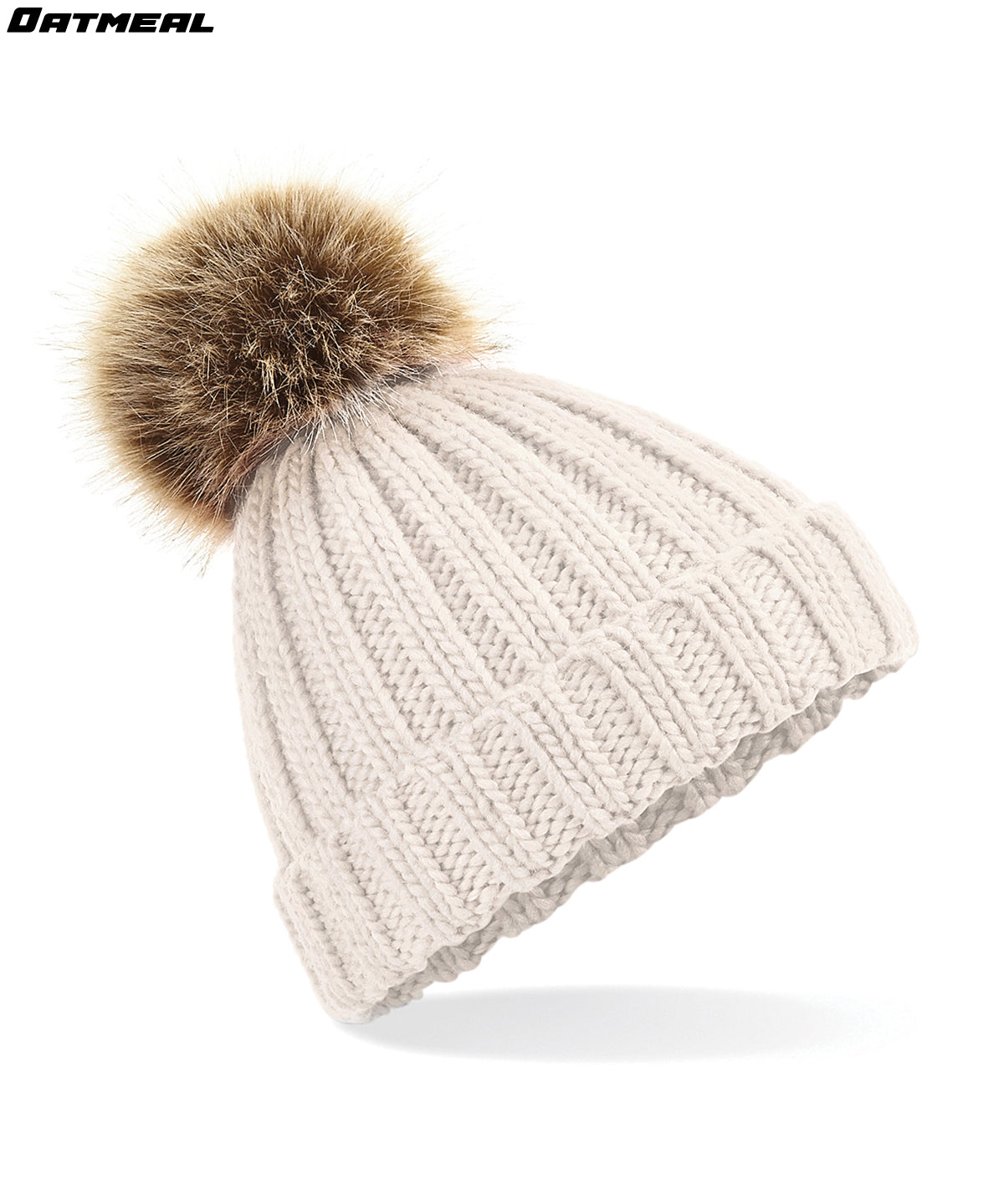 Chunky Fur Pom Beanie