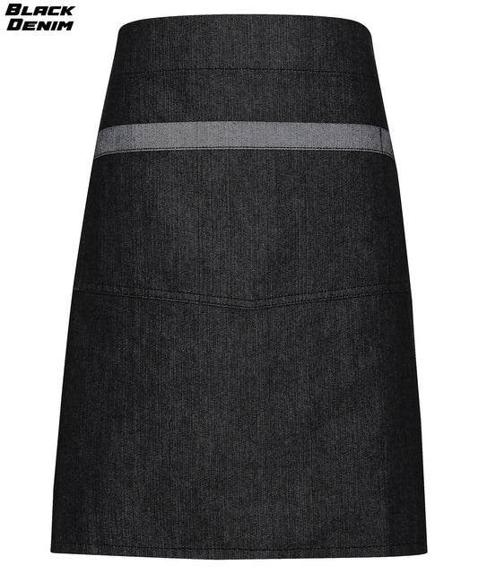 Contrast Denim Waist Apron