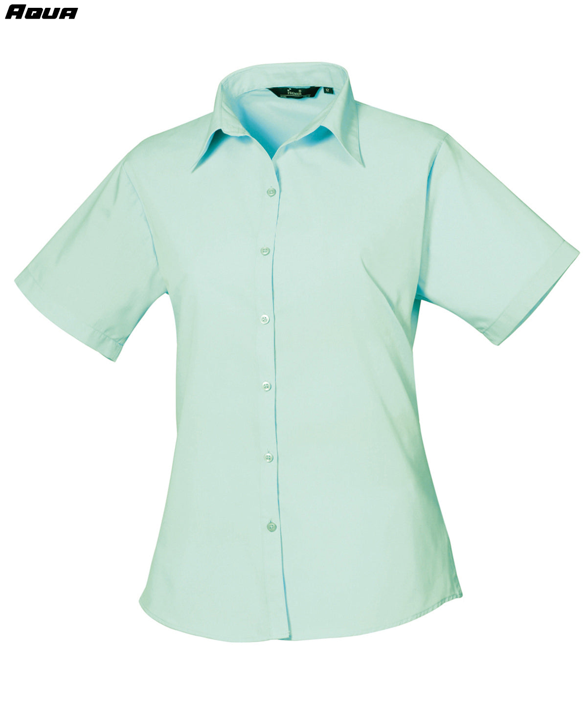 Ladies Short Sleeve Poplin Shirt