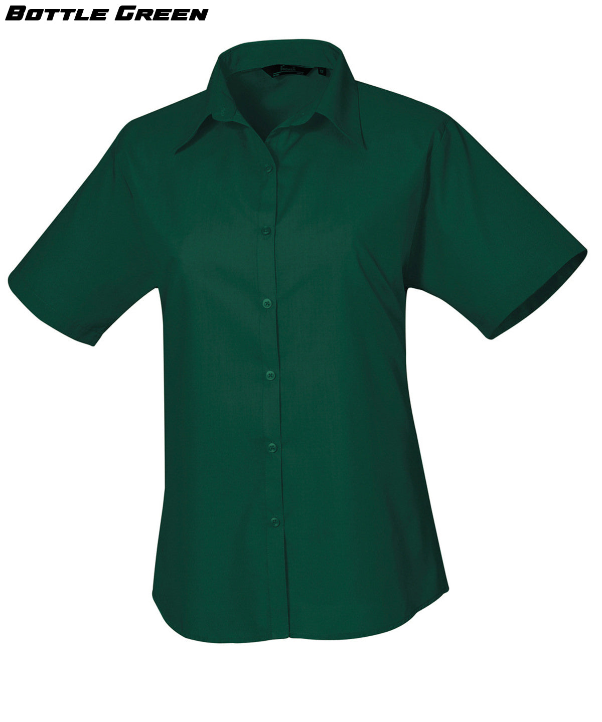 Ladies Short Sleeve Poplin Shirt