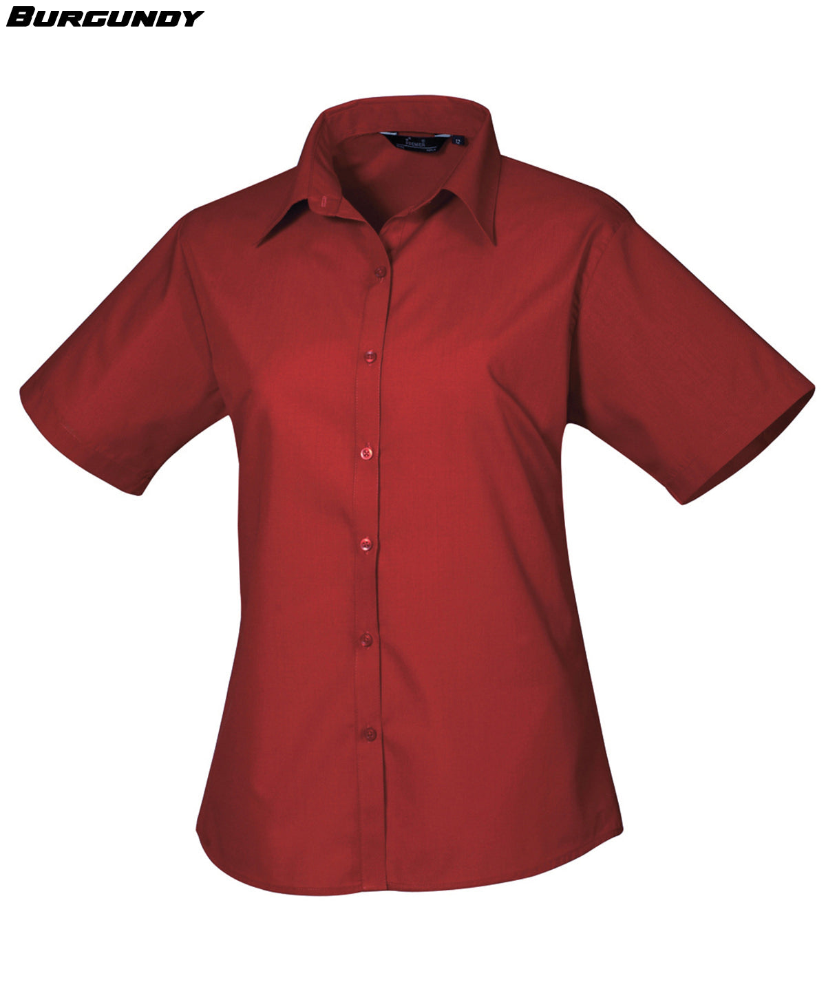 Ladies Short Sleeve Poplin Shirt