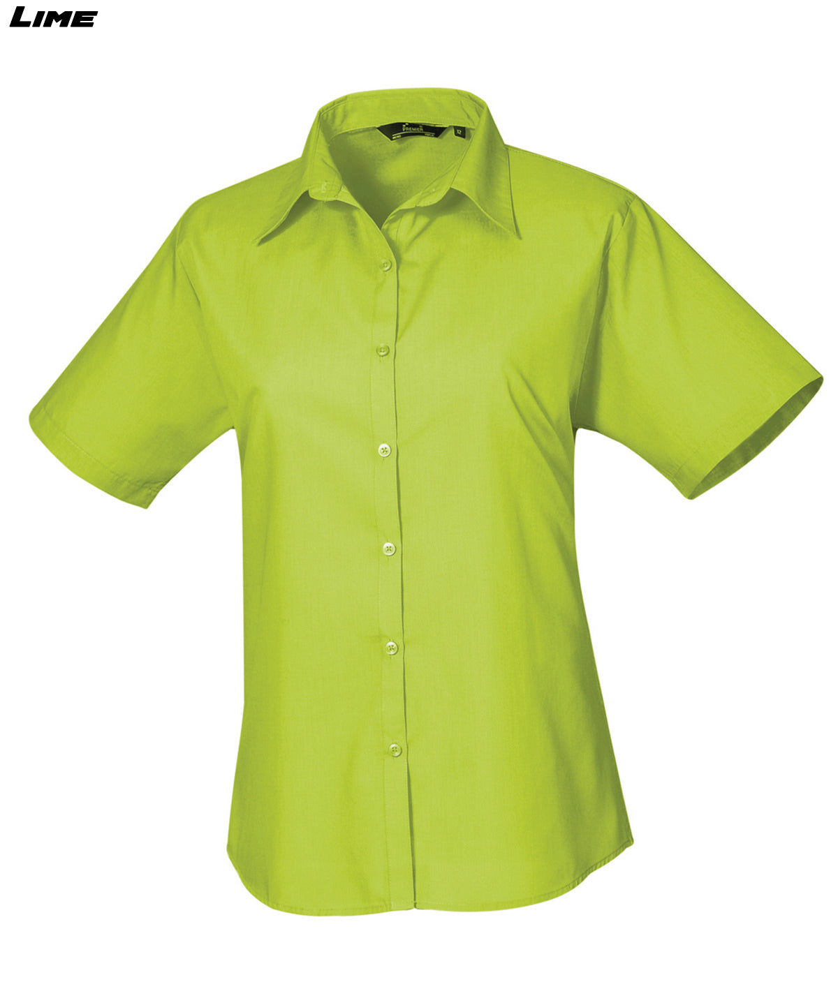 Ladies Short Sleeve Poplin Shirt