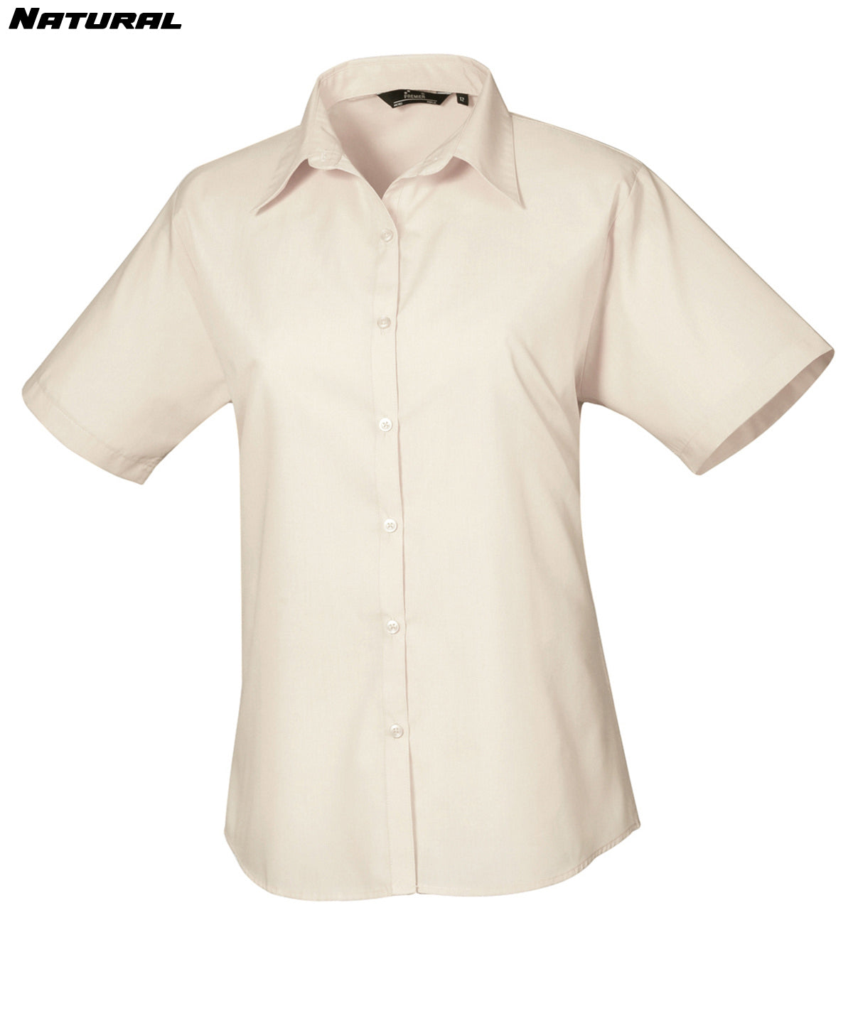 Ladies Short Sleeve Poplin Shirt