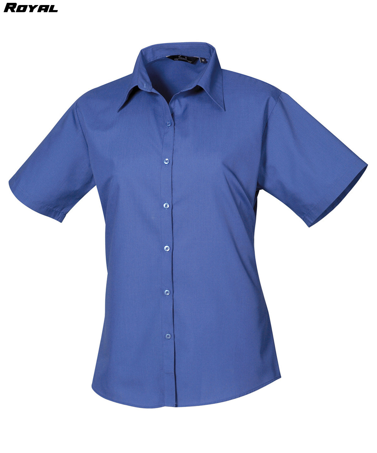 Ladies Short Sleeve Poplin Shirt