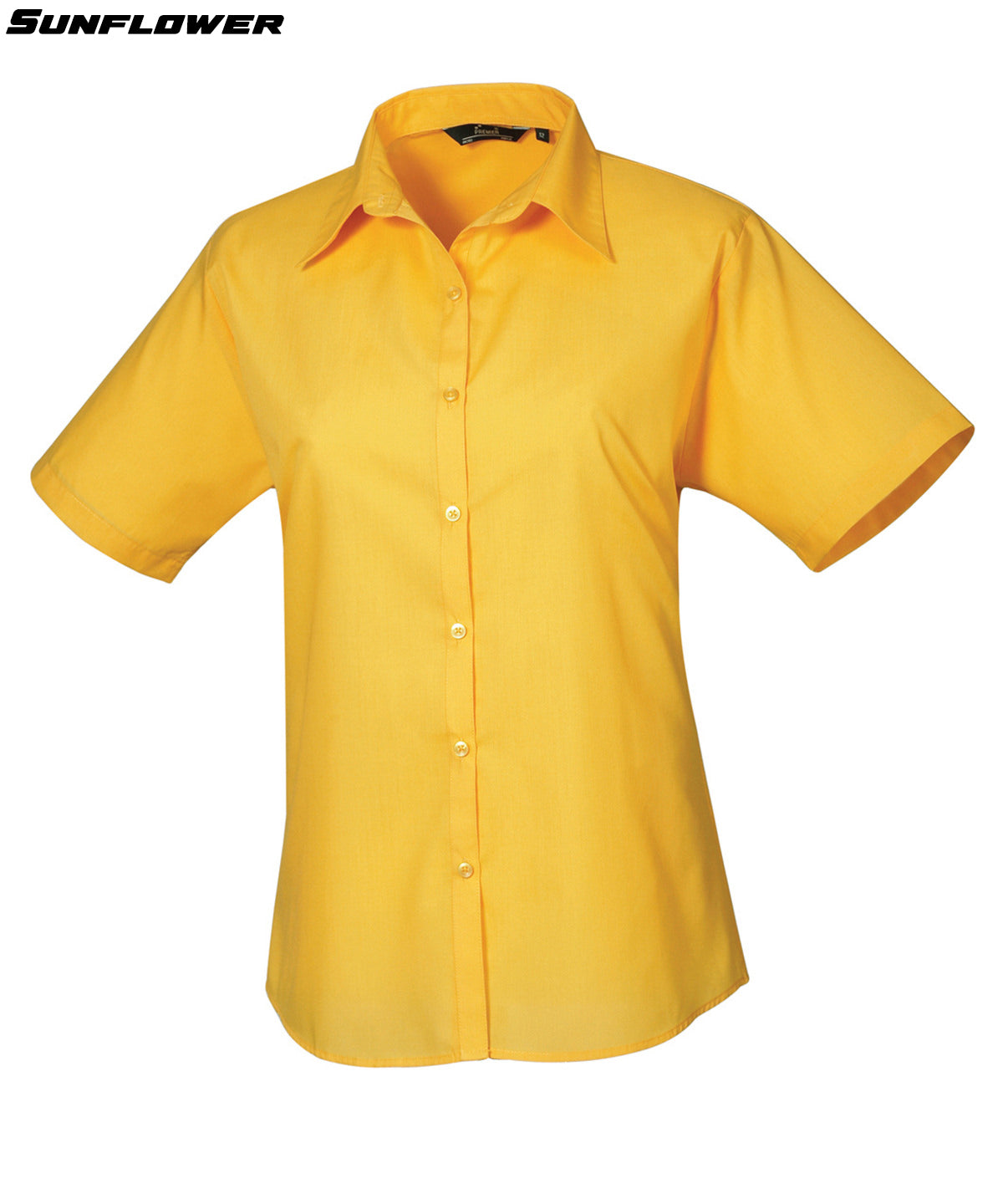 Ladies Short Sleeve Poplin Shirt