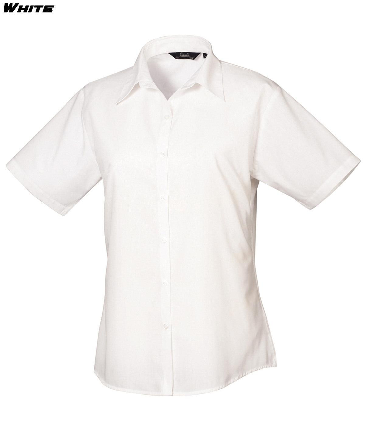 Ladies Short Sleeve Poplin Shirt