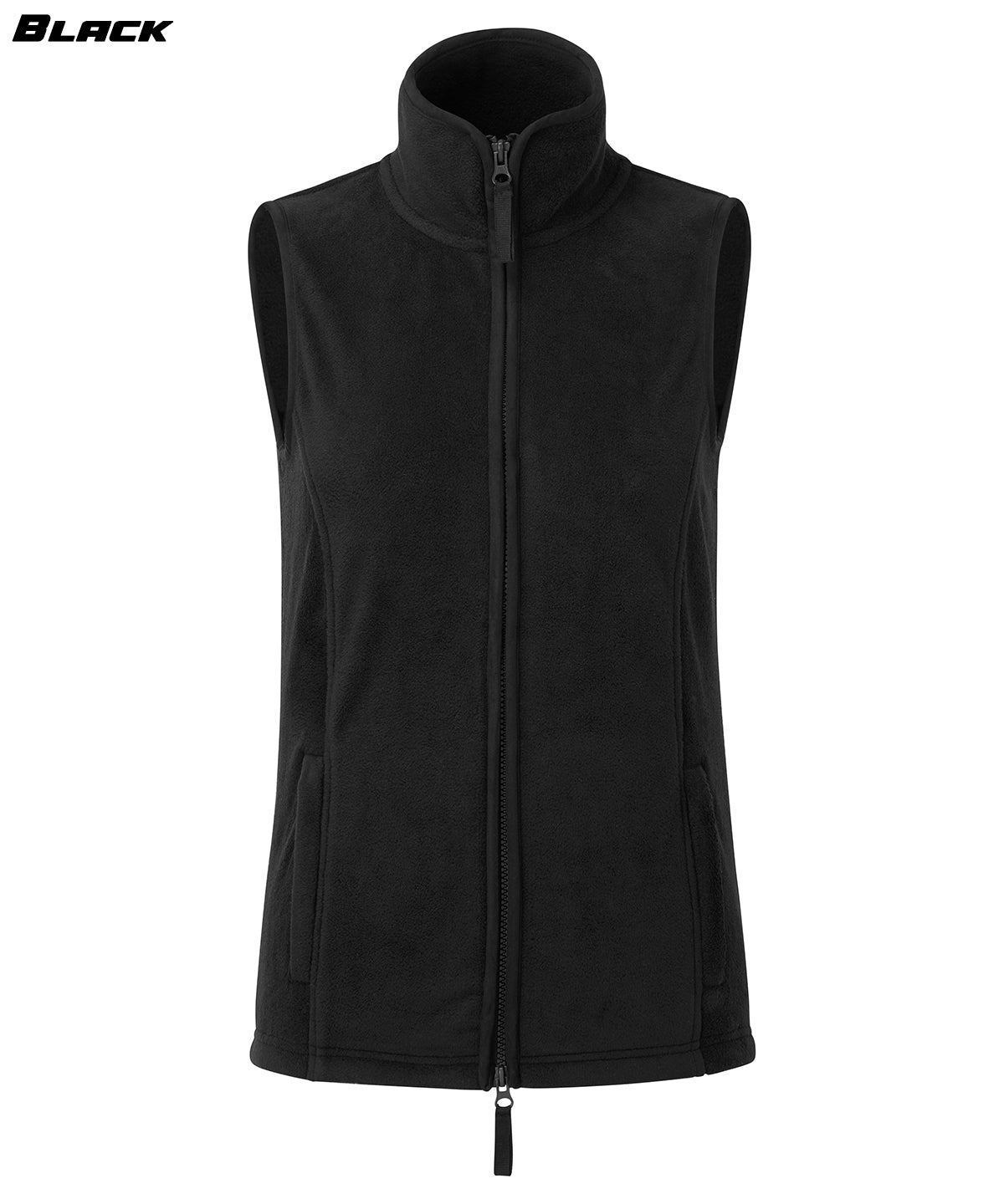 Ladies Contrast Fleece Gilet