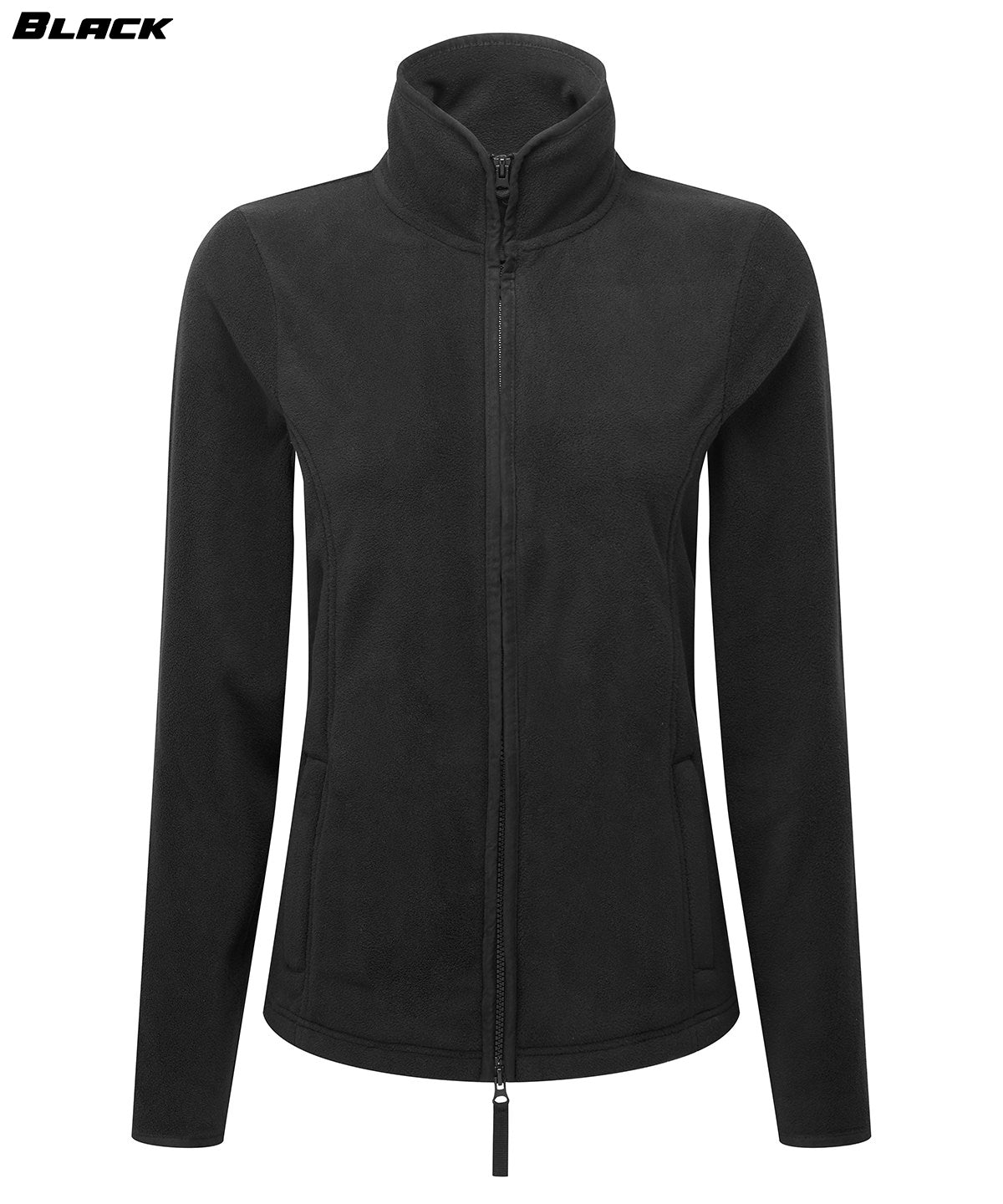 Ladies Contrast Full Zip Fleece