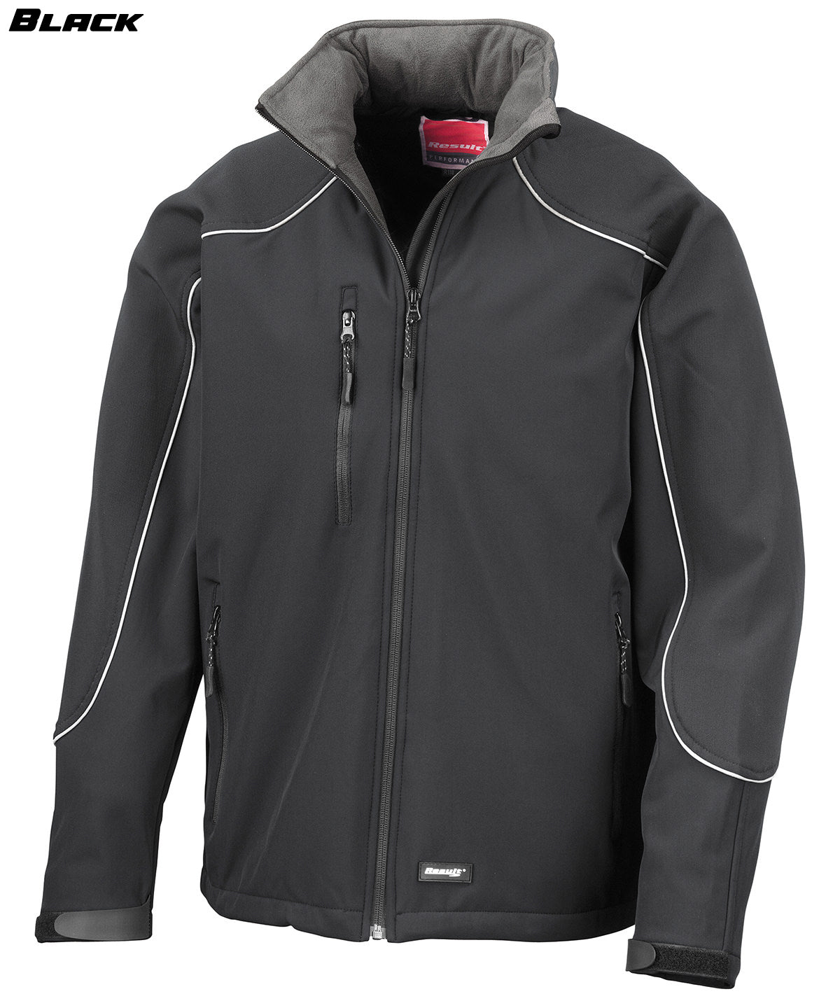 Hooded Piped Softshell Jacket