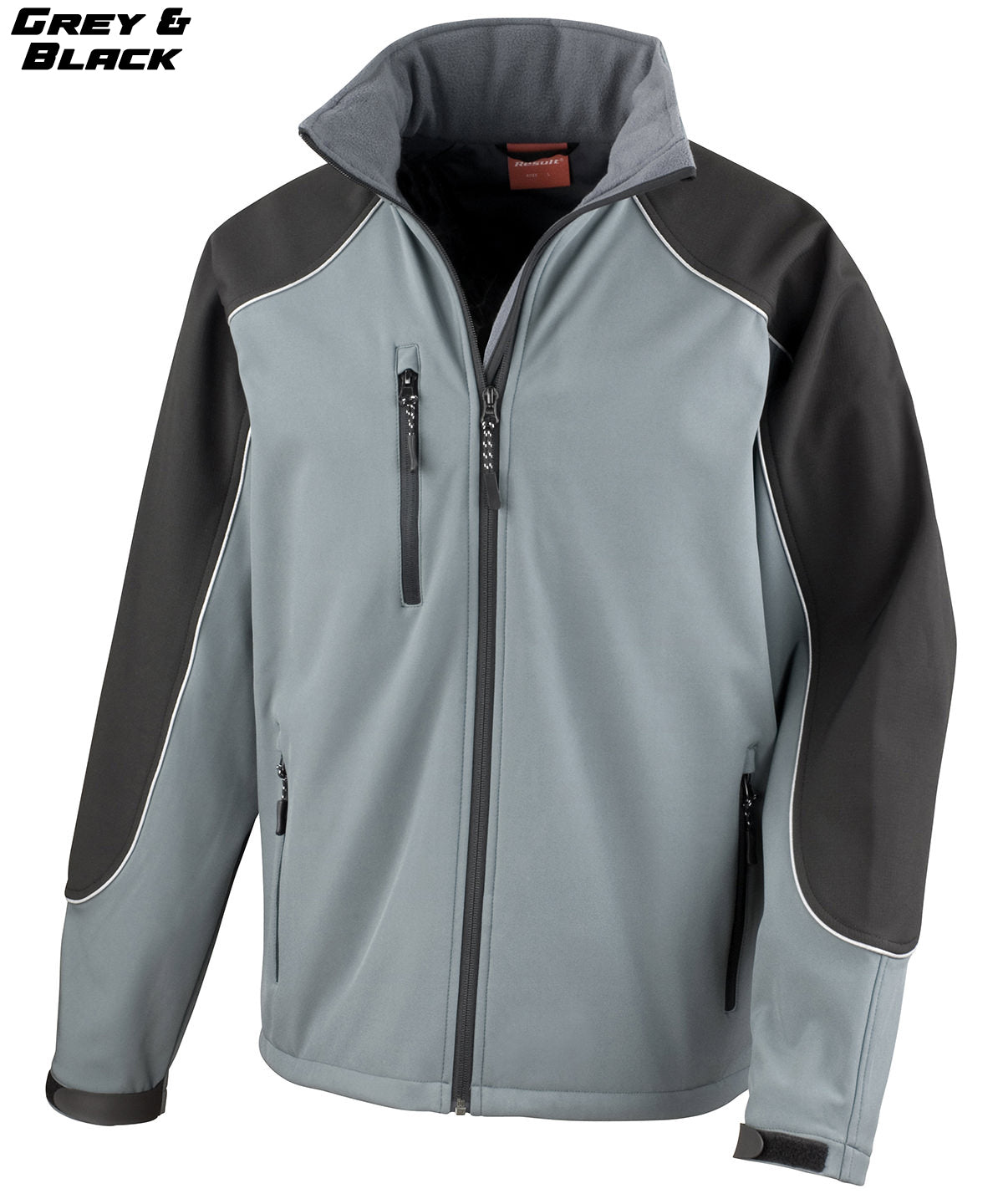 Hooded Piped Softshell Jacket