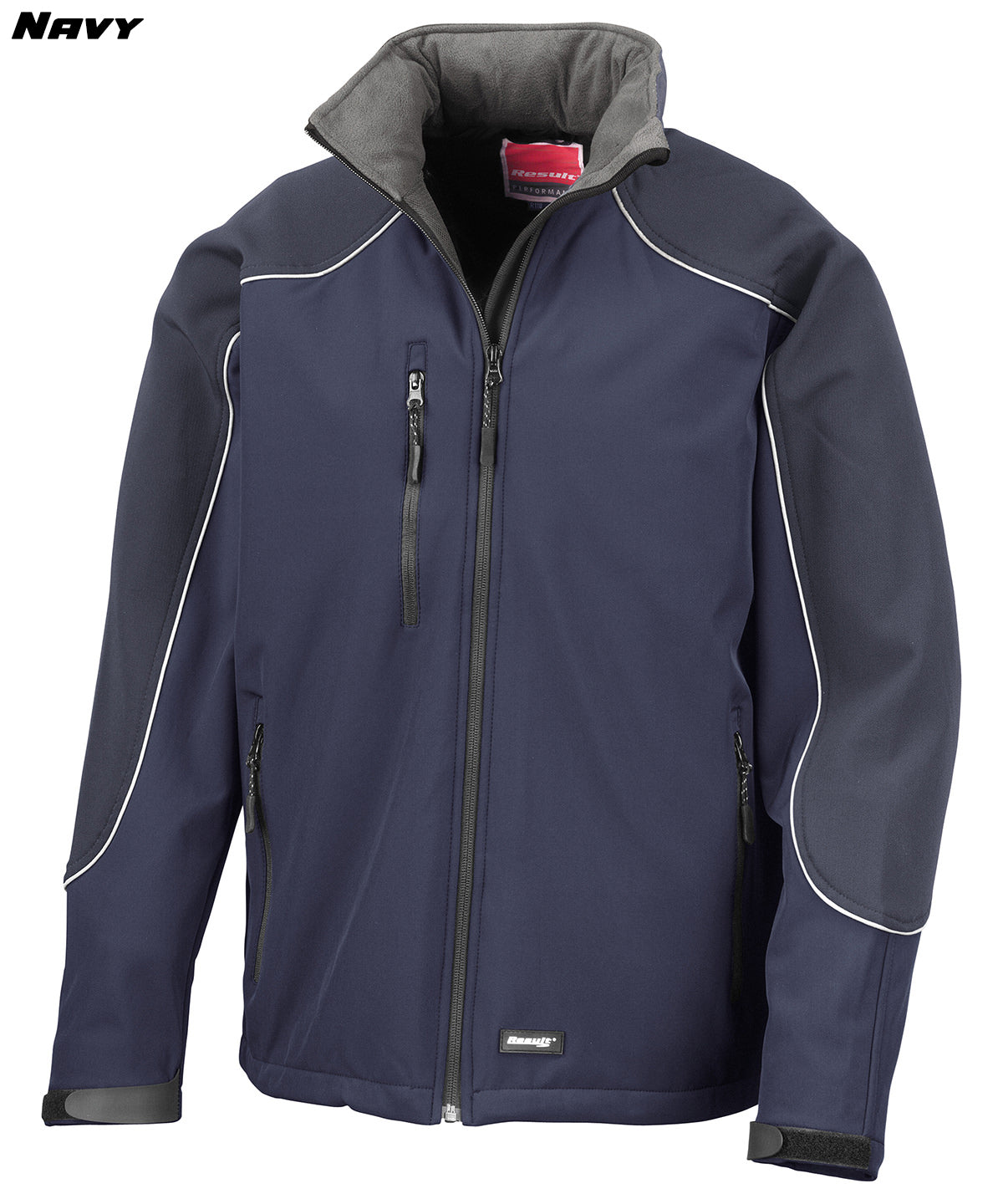Hooded Piped Softshell Jacket