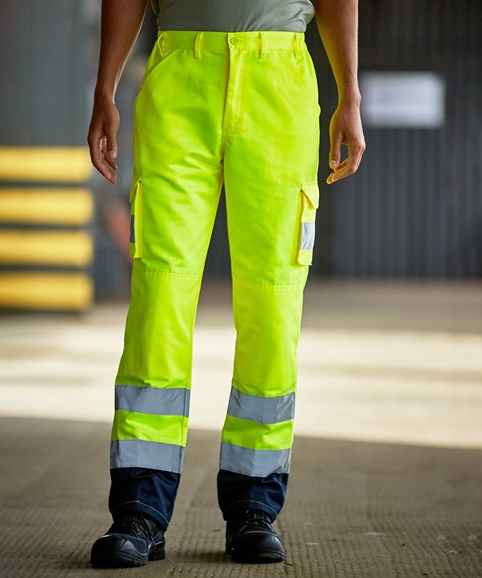 Contrast Hi-Vis Cargo Trouser