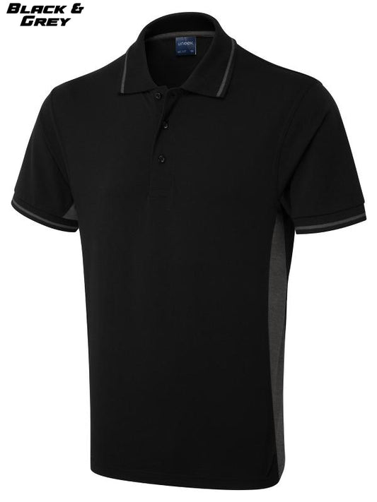 2 Tone Short Sleeve Polo