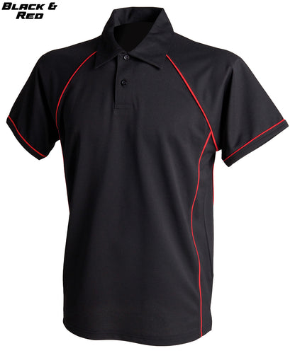 Kids Piped Performance Polo