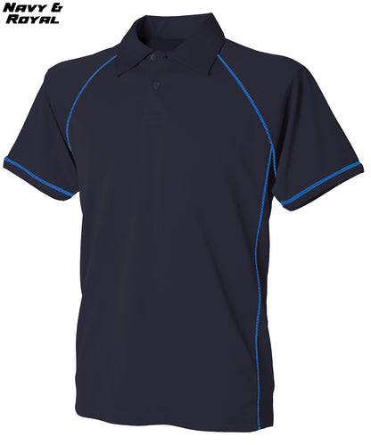 Kids Piped Performance Polo