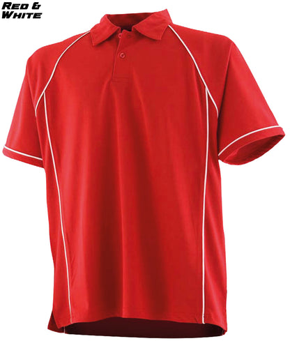 Kids Piped Performance Polo