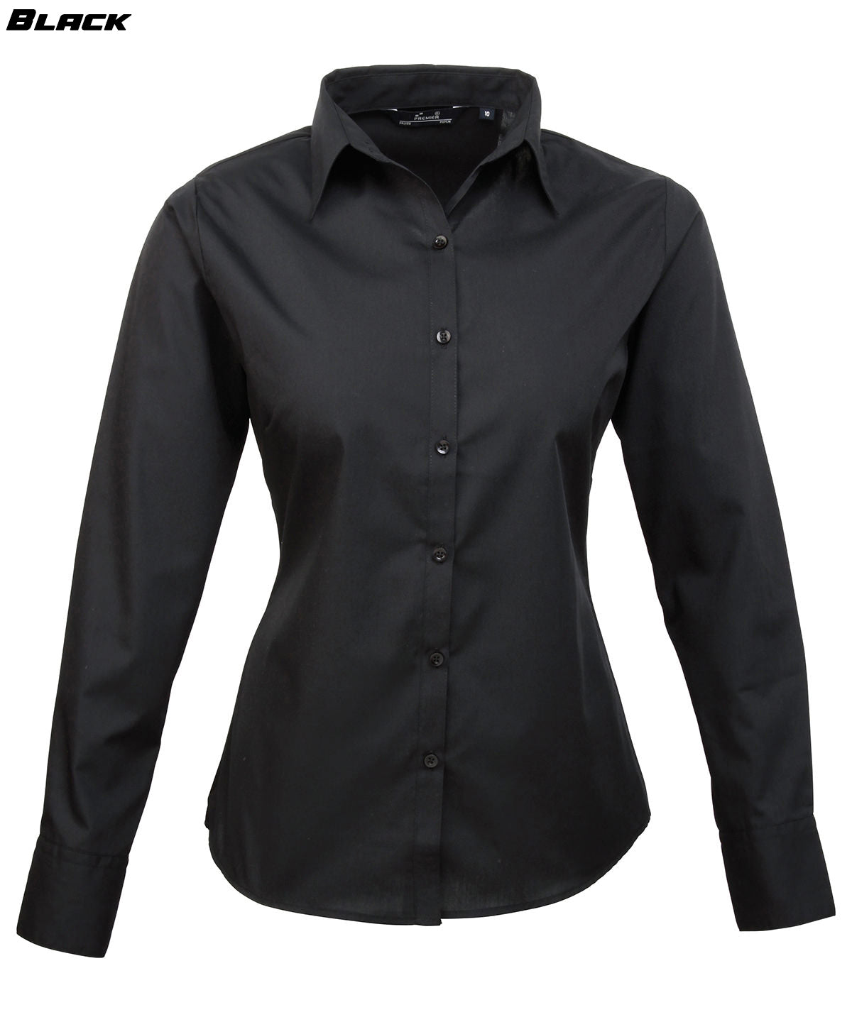 Ladies Long Sleeve Poplin Shirt