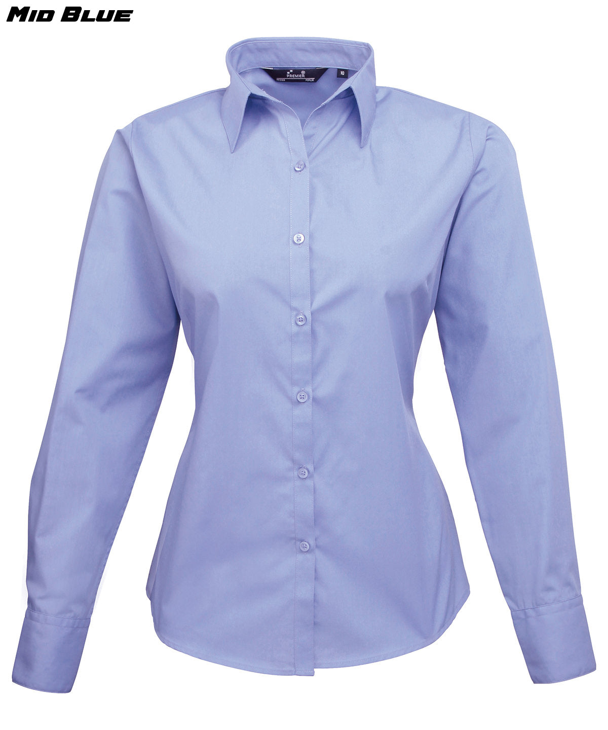 Ladies Long Sleeve Poplin Shirt