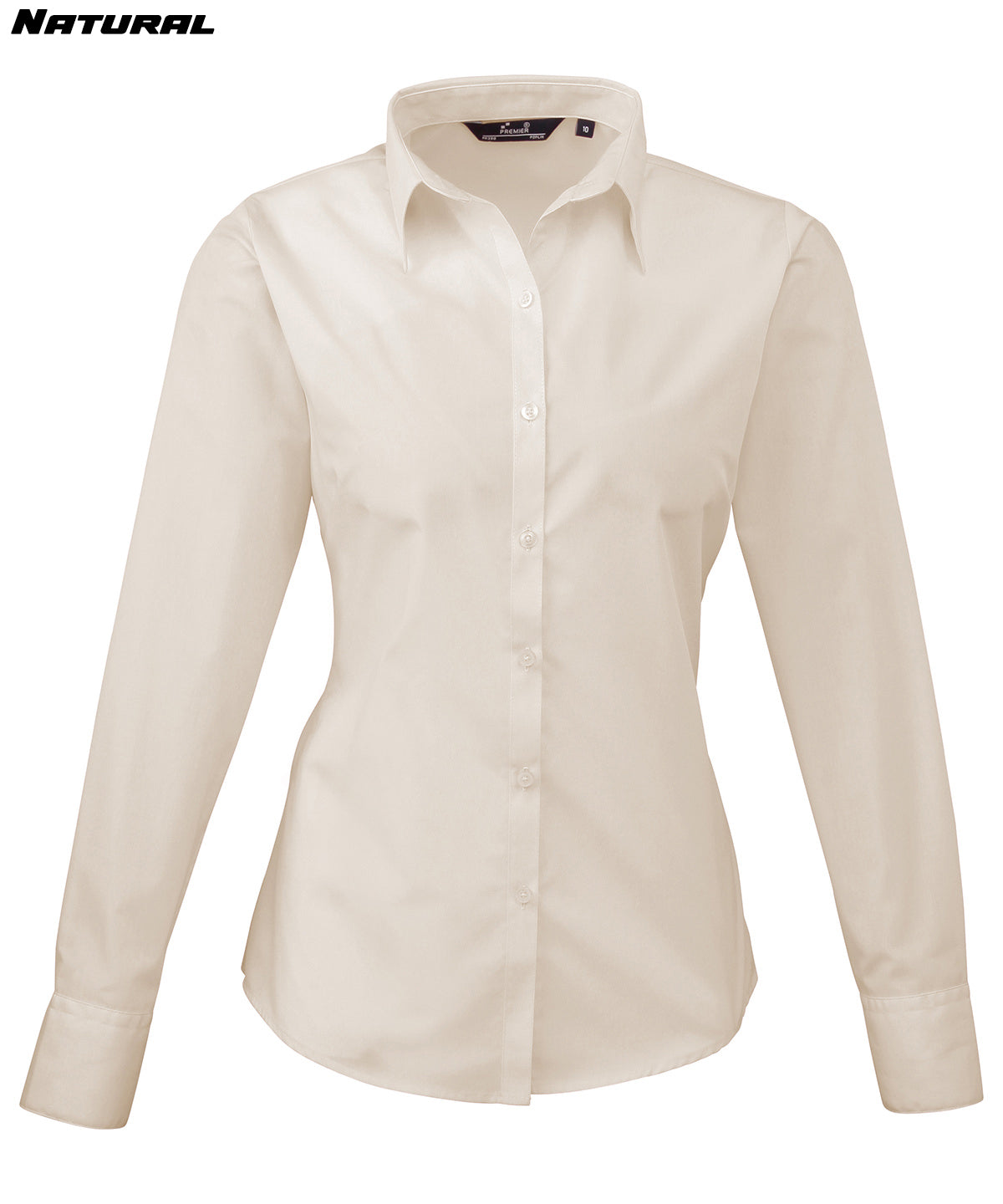 Ladies Long Sleeve Poplin Shirt