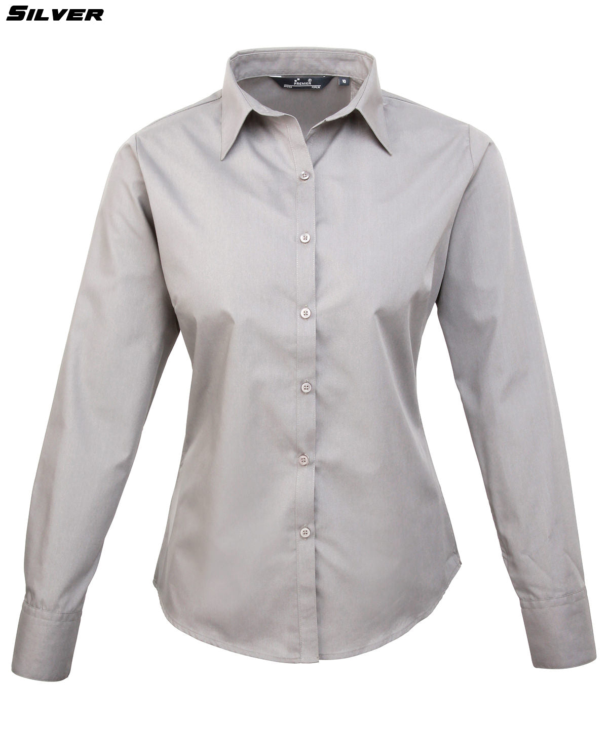 Ladies Long Sleeve Poplin Shirt