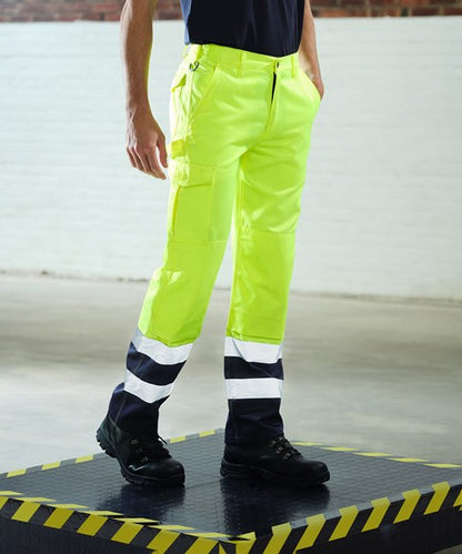 Contrast Hi-Vis Cargo Trouser