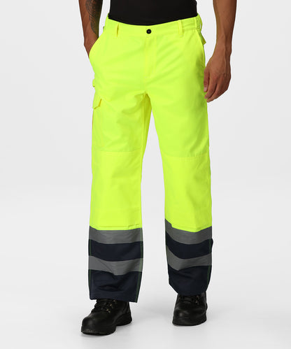 Contrast Hi-Vis Cargo Trouser